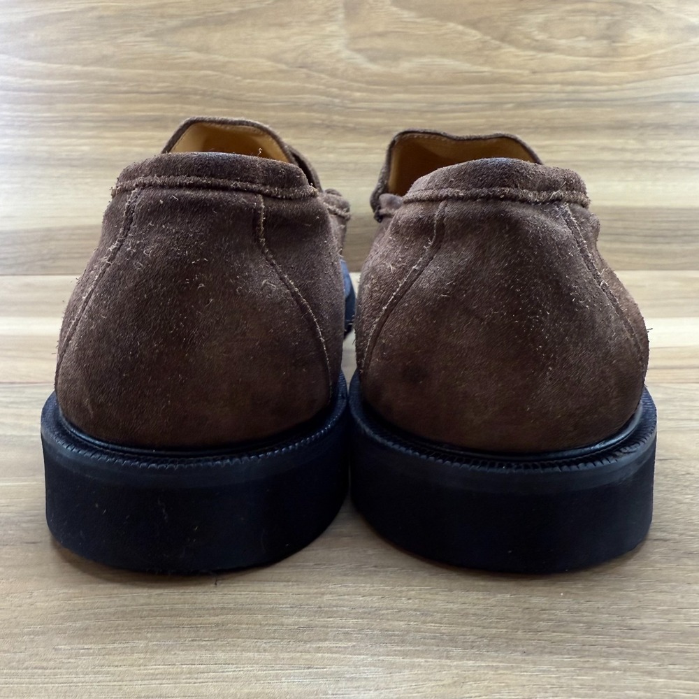J Harvey Lug One Suede Loafers Mens 13 Brown Suede Light Weight Shoes - Picture 8 of 12